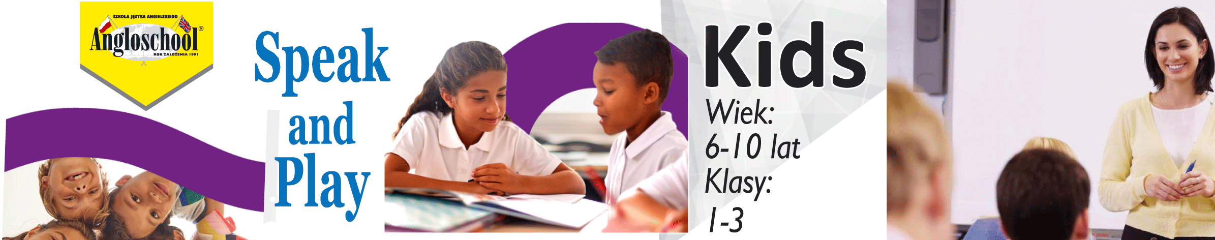 Kurs dla dzieci (Kids) szkolnych z języka angielskiego